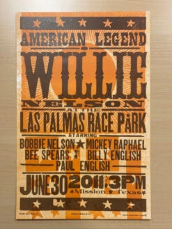 Willie Nelson - 2011 Hatch Show Print 6/30 Poster Mission, Texas 4 Willie Nelson - 2011 Hatch Show Print 6/30 Poster Mission, Texas -Soldout Posters image c4412128 10c4 4de0 a1b5 ece0240c27d5