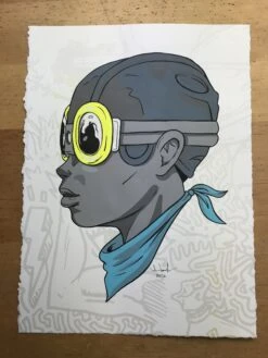 Fly Boy - 2016 Hebru Brantley ORIGINAL Painting Beyond Kirby Flyboy -Soldout Posters image c56bb550 b1ea 47e3 b61a 9e0bb6ea34c7