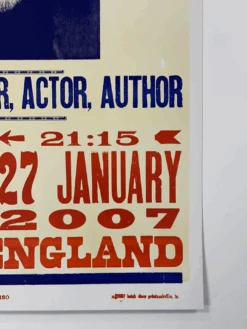 Willie Nelson - 2007 Hatch Show Print 1/27 Poster Manchester, England -Soldout Posters image c6cc8e10 0be9 4c42 a310 b445b408a56b