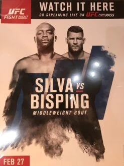 UFC Poster Silva Vs. Bisping London Ultimate Fighter