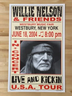 Willie Nelson - 2004 Franks Brothers 6/17 Poster Westbury, NY -Soldout Posters image cb1a0707 6d3e 4957 91ad 3f1808cb9d2b