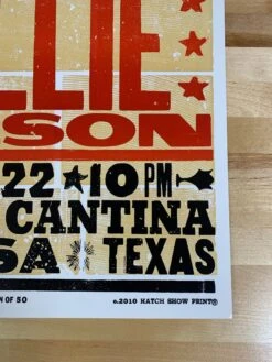 Willie Nelson - 2010 Hatch Show Print 4/22 Poster Odessa, Texas Dos Amigos Cantina -Soldout Posters image cc83642c 033a 4ef7 ac44 8580af81f7a5