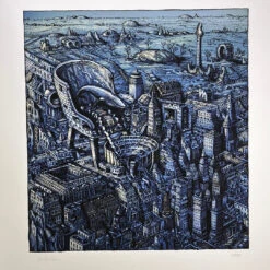 The City Was The Song - 2022 David Welker Poster, Art Print (Giclee)