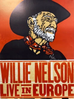 Willie Nelson - 2010 Hatch Show Print 6/13 Poster Kobenhavn, Danmark