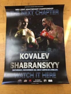 Boxing - 2017 Kovalev Vs Shabranskyy Poster -Soldout Posters image d51d0ad9 7c64 4e2f 99e6 3643d5aaeef1