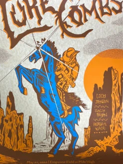 Luke Combs - 2022 Poster Empower Field Mile High Stadium Denver, CO