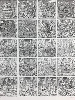 Sentient Factory Line Art - 2016 David Welker Poster, New York, Art