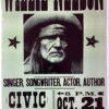 Willie Nelson - 2005 Hatch Show Print 10/21 Poster Muskogee, OK