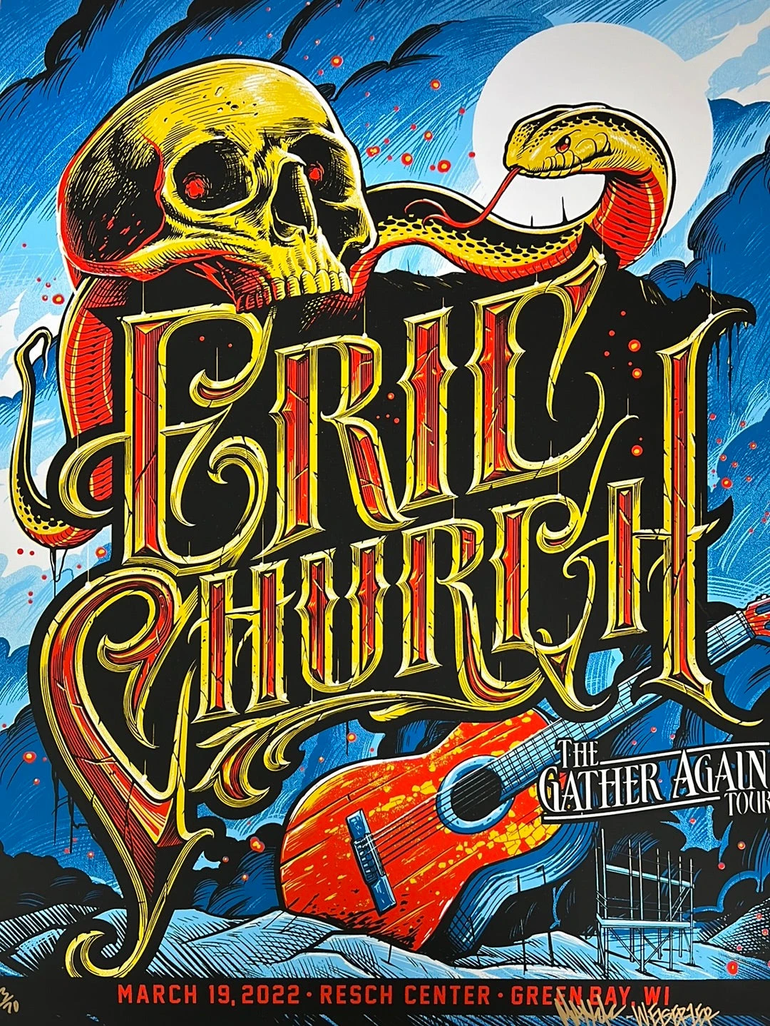 Eric Church - 2022 Maxx242 Poster Green Bay, WI 3/19 3 Eric Church - 2022 Maxx242 Poster Green Bay, WI 3/19