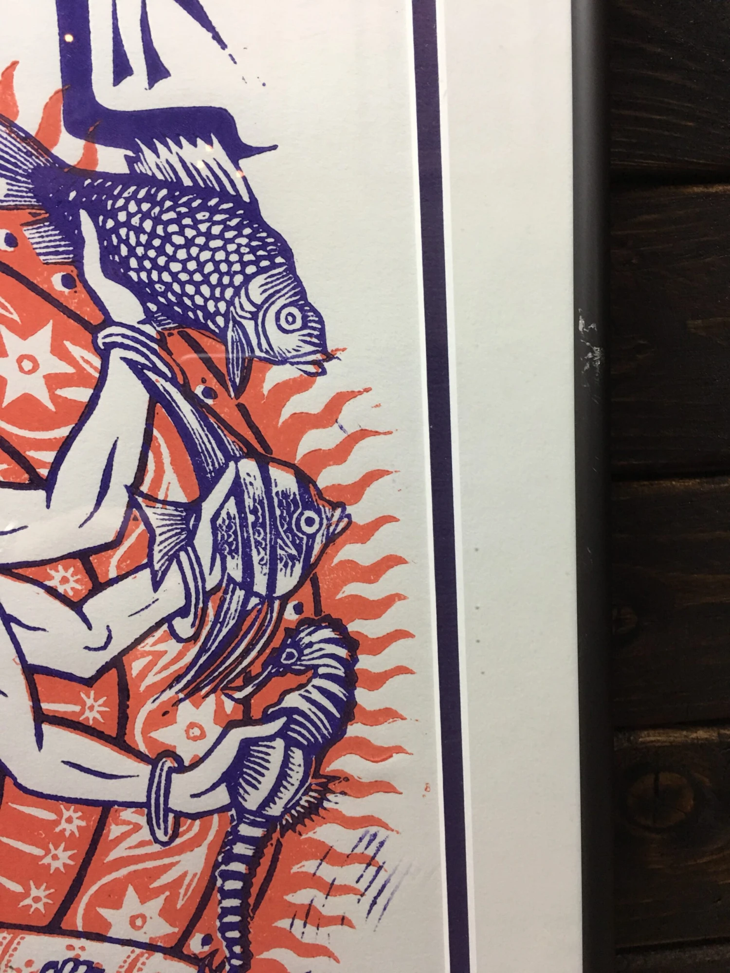 Phish - 2000 Jim Pollock Poster Columbus, OH Polaris Amphitheater, Framed 7 Phish - 2000 Jim Pollock Poster Columbus, OH Polaris Amphitheater, Framed - Image 5