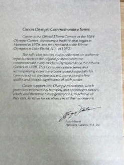 Canon Olympic Commemorative Series 1984 - Poster 1896 Athens, Greece -Soldout Posters image df00a4ea 05f5 4982 bc4b 3aa0ade514aa