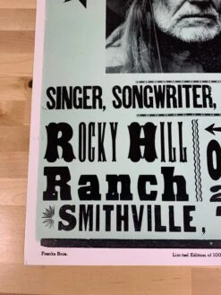Willie Nelson - 2005 Franks Brothers Poster Smithville, Texas -Soldout Posters image df2dad7e 61f1 435a b112 76adfa3eff38