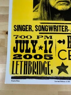 Willie Nelson - 2005 Franks Brothers Poster Lethbridge, Alberta -Soldout Posters image e168bb8b adc9 4516 8255 4ab83b1b470b