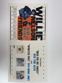 Willie Nelson - 2003 Original Vinyl Poster Insert 24x12 Record Art -Soldout Posters image e6d64e75 c1a9 43f5 8feb 323dd0412af5