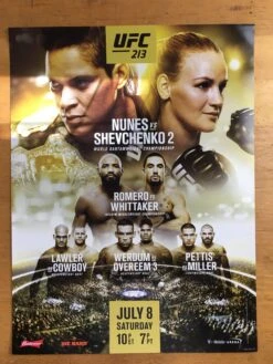 UFC 213 Poster - Nunes Vs Shevchenko 2 -Soldout Posters image e85af592 d488 428d 97e4 ccf27e1acee4