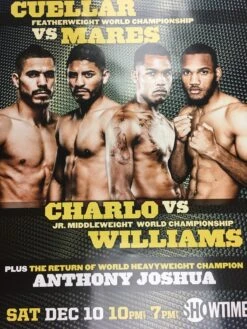 Boxing - Cuellar Vs Mares, Charlo Vs Williams, Anthony Joshua Poster Three World