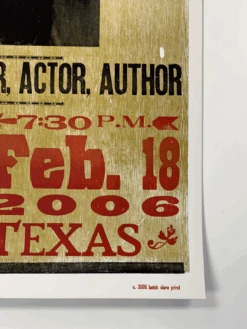 Willie Nelson - 2006 Hatch Show Print 2/18 Poster Tyler, Texas Oil Palace -Soldout Posters image ed8d536c 7d40 4b5b af56 bc0c02867b45