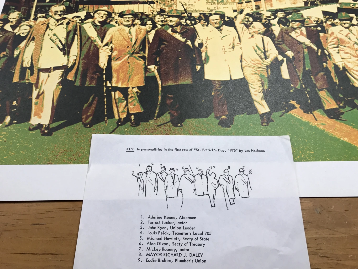 St. Patrick's Day, 1976 - Les Hellman Chicago Poster Richard Daley Irish 10 St. Patrick's Day, 1976 - Les Hellman Chicago Poster Richard Daley Irish - Image 8
