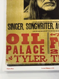 Willie Nelson - 2006 Hatch Show Print 2/18 Poster Tyler, Texas Oil Palace -Soldout Posters image f848c399 de4e 4e87 9bfb 351b03d5f962