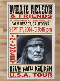 Willie Nelson - 2004 Franks Brothers 9/27 Poster Palm Desert, CA -Soldout Posters image ff42cdfa 1524 46ee ae24 9a6a281e2ea3