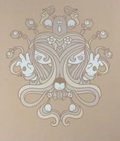 Untitled (Tan Psych) - 2008 Mike Budai Poster Art Print