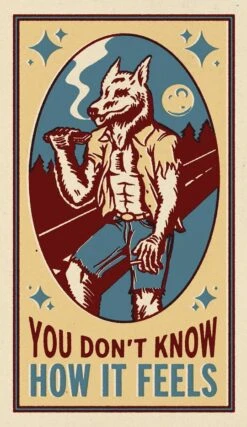 Tom Petty - 2020 Blaze Brooks Poster Wildflowers (Wolf) You Don't Know How It Feels